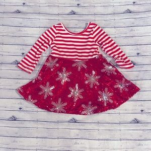 Christmas Toddler Winter Snowflake Dress